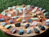 Beginners Crystal Set | 50 Crystal set | Crystal Starter Kit | 50 Labeled Crystal Set | Raw Chakra Stones & Crystals