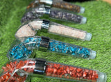 Labradorite Crystal Shower Head / High-pressure handheld shower head / Water saving /  Natural Crystal Shower Head / Gemstone Shower Head