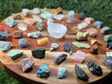 Beginners Crystal Set | 50 Crystal set | Crystal Starter Kit | 50 Labeled Crystal Set | Raw Chakra Stones & Crystals