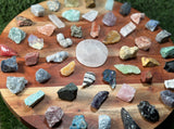 Copy of Beginners Crystal Set | 50 Crystal set | Crystal Starter Kit | 50 Labeled Crystal Set | Raw Chakra Stones & Crystals