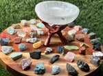 Beginners Crystal Set | 50 Crystal set | Crystal Starter Kit | 50 Labeled Crystal Set | Raw Chakra Stones & Crystals