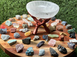 Beginners Crystal Set | 50 Crystal set | Crystal Starter Kit | 50 Labeled Crystal Set | Raw Chakra Stones & Crystals