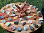 Beginners Crystal Set | 50 Crystal set | Crystal Starter Kit | 50 Labeled Crystal Set | Raw Chakra Stones & Crystals