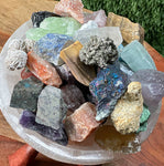Beginners Crystal Set | 50 Crystal set | Crystal Starter Kit | 50 Labeled Crystal Set | Raw Chakra Stones & Crystals