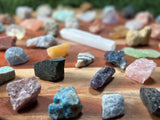 Beginners Crystal Set | 50 Crystal set | Crystal Starter Kit | 50 Labeled Crystal Set | Raw Chakra Stones & Crystals
