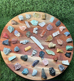 Beginners Crystal Set | 50 Crystal set | Crystal Starter Kit | 50 Labeled Crystal Set | Raw Chakra Stones & Crystals