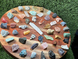 Beginners Crystal Set | 50 Crystal set | Crystal Starter Kit | 50 Labeled Crystal Set | Raw Chakra Stones & Crystals