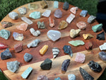 Beginners Crystal Set | 50 Crystal set | Crystal Starter Kit | 50 Labeled Crystal Set | Raw Chakra Stones & Crystals