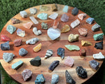 Beginners Crystal Set | 50 Crystal set | Crystal Starter Kit | 50 Labeled Crystal Set | Raw Chakra Stones & Crystals
