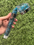 Apatite Crystal Shower Head / High-pressure handheld shower head / Water saving /  Natural Crystal Shower Head / Gemstone Shower Head
