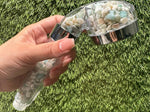 Amazonite Crystal Shower Head / High-pressure handheld shower head / Water saving /  Natural Crystal Shower Head / Gemstone Shower Head