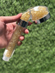 Citrine Crystal Shower Head / High-pressure handheld shower head / Water saving /  Natural Crystal Shower Head / Gemstone Shower Head