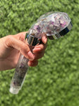 24 Types Crystal Shower Head / High-pressure handheld shower head / Water saving /  Natural Crystal Shower Head / Gemstone Shower Head