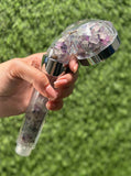 24 Types Crystal Shower Head / High-pressure handheld shower head / Water saving /  Natural Crystal Shower Head / Gemstone Shower Head