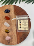 GEMINI Crystal Set, 5x Crystals Set For GEMINI( Blue Sodalite, Red Jasper, Clear Quartz, Tiger Eye, Rose Quartz)