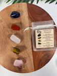 GEMINI Crystal Set, 5x Crystals Set For GEMINI( Blue Sodalite, Red Jasper, Clear Quartz, Tiger Eye, Rose Quartz)
