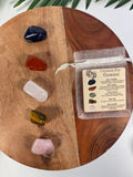 GEMINI Crystal Set, 5x Crystals Set For GEMINI( Blue Sodalite, Red Jasper, Clear Quartz, Tiger Eye, Rose Quartz)