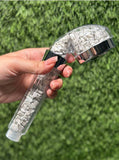 24 Types Crystal Shower Head / High-pressure handheld shower head / Water saving /  Natural Crystal Shower Head / Gemstone Shower Head