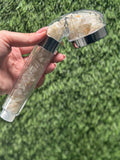 Moonstone Crystal Shower Head / High-pressure handheld shower head / Water saving /  Natural Crystal Shower Head / Gemstone Shower Head