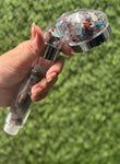 24 Types Crystal Shower Head / High-pressure handheld shower head / Water saving /  Natural Crystal Shower Head / Gemstone Shower Head