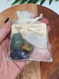TAURUS Crystal Set,5x Crystals Set For TAURUS( Blue Sodalite,Rose Quartz,Tiger Eye,Green Aventurine,Clear Quartz)