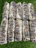 White Sage with LAVENDER Smudge Sticks (4") Wholesale | Set of 3, 5, 10, 25, 50, 100, 200, 300, 400 etc. USDA Organic White Sage