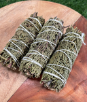 ORGANIC Juniper Sage, Juniper Smudge Stick, Wholesale FREE SHIPPING Wholesale Yerba Santa, Smudge Sticks, Hand Wrapped Thick bundles.