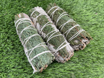 ORGANIC White Sage with Cedar , Wholesale FREE SHIPPING . White Sage with Cedar, Smudge Sticks, Hand Wrapped Thick bundles.