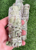 ORGANIC White Sage with Eucalyptus , Wholesale FREE SHIPPING . White Sage with Eucalyptus, Smudge Sticks, Hand Wrapped Thick bundles.