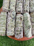 ORGANIC White Sage with Eucalyptus , Wholesale FREE SHIPPING . White Sage with Eucalyptus, Smudge Sticks, Hand Wrapped Thick bundles.