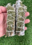 ORGANIC White Sage with Rosemary , Wholesale FREE SHIPPING . White Sage with Rosemary, Smudge Sticks, Hand Wrapped Thick bundles.