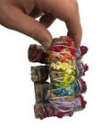 ORGANIC 7 Chakra White Sage with SINUATA Flowers , Wholesale Free Shipping . White Sage with Flowers, Hand Wrapped Thick bundles.