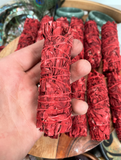 Wholesale Dragon Blood Sage Smudge Sticks I Dragon Blood Sage High Quality 2 side cutted, high quality Free Shipping, Smudging kit, Red Sage