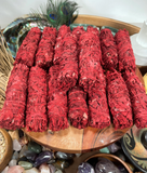 Wholesale Dragon Blood Sage Smudge Sticks I Dragon Blood Sage High Quality 2 side cutted, high quality Free Shipping, Smudging kit, Red Sage
