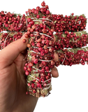 CEDAR with  PEPPERCORN, Smudging kit, Smudge Bundle, ORGANIC cedar with Peppercorn , Pink Peppercorn Clusters with Cedar, Free Shipping