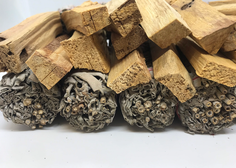 4IN White Sage + 4 IN Palo Santo Wholesale Bundle  Santo Wood &  White Sage Smudge Sticks (Bulk Smudge Bundle) FREE SHIPPING