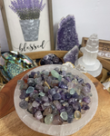 Natural Purple Fluorite Chip , Real Rainbow Fluorite chip , Gold Rainbow Fluorite Loose Stone , Rainbow Fluorite Crystal chips