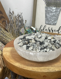 Natural Black Rutilated Quartz  Chip , Real Black Rutilated Quartz chip , Black Rutilated Quartz Tumble Loose Stone , Crystal chips