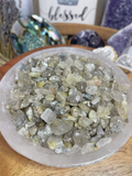 Natural Gold Rutilated Quartz  Chip , Real Gold Rutilated Quartz chip , Gold Rutilated Quartz Tumble Loose Stone , Crystal chips