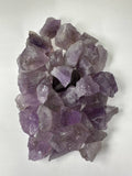 Light Raw Amethyst, 0.75"-1.25" Size, Wicca, Witchcraft, Tumbling, Cabbing, Fountain Rocks, Decoration, Polishing. Light Amethyst