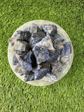 Sodalite RAW , 0.75"-1.25" Size, Wicca, Witchcraft, Tumbling, Cabbing, Fountain Rocks, Decoration, Polishing. RAW Sodalite