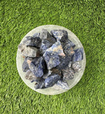 Sodalite RAW , 0.75"-1.25" Size, Wicca, Witchcraft, Tumbling, Cabbing, Fountain Rocks, Decoration, Polishing. RAW Sodalite