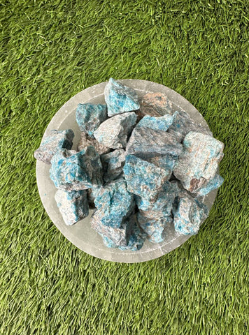 Apatite RAW , 0.75"-1.25" Size, Wicca, Witchcraft, Tumbling, Cabbing, Fountain Rocks, Decoration, Polishing. RAW Apatite
