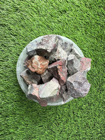 Dragon Bloodstone RAW , 0.75"-1.25" Size, Wicca, Witchcraft, Tumbling, Cabbing, Fountain Rocks, Decoration, Polishing. RAW Dragon Bloodstone