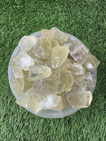 Citrine RAW , 0.75"-1.25" Size, Wicca, Witchcraft, Tumbling, Cabbing, Fountain Rocks, Decoration, Polishing. RAW Citrine