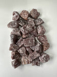 Strawberry Quartz RAW , 0.75"-1.25" Size, Wicca, Witchcraft, Tumbling, Cabbing, Fountain Rocks, Decoration, Polishing. RAW Strawberry Quartz