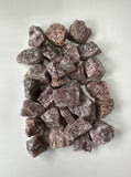 Strawberry Quartz RAW , 0.75"-1.25" Size, Wicca, Witchcraft, Tumbling, Cabbing, Fountain Rocks, Decoration, Polishing. RAW Strawberry Quartz