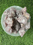 Strawberry Quartz RAW , 0.75"-1.25" Size, Wicca, Witchcraft, Tumbling, Cabbing, Fountain Rocks, Decoration, Polishing. RAW Strawberry Quartz