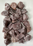 Strawberry Quartz RAW , 0.75"-1.25" Size, Wicca, Witchcraft, Tumbling, Cabbing, Fountain Rocks, Decoration, Polishing. RAW Strawberry Quartz