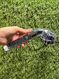 Sodalite Crystal Shower Head / High-pressure handheld shower head / Water saving /  Natural Crystal Shower Head / Gemstone Shower Head
